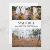 Einfaches Foto Save the Date Einladung (Vorne/Hinten)