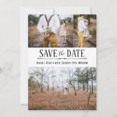 Einfaches Foto Save the Date Einladung (Vorderseite)