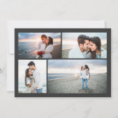 Einfaches Foto Save the Date Einladung (Rückseite)