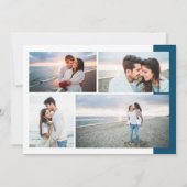 Einfaches Foto Save the Date Einladung (Rückseite)
