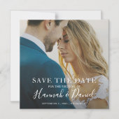 Einfaches Foto Save the Date Hochzeit Magneteinladung (Vorderseite)
