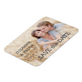 EINFACHES FOTO SAVE THE DATE | LAND MAGNET (Linke Seite)