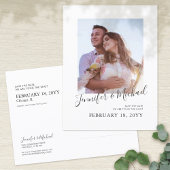 Einfaches Foto Save the Date Postkarte