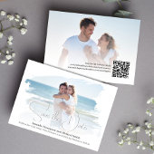 Einfaches Foto Save the Date SkriptWedding