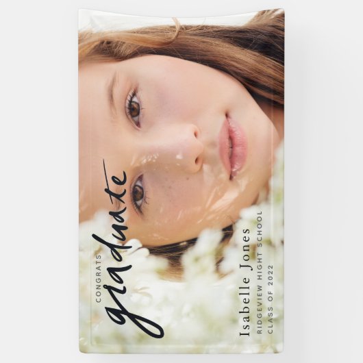 Einfaches Foto Script-Abschluss Banner (Vertikal)