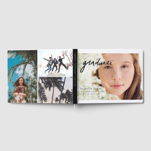 Einfaches Foto Script-Abschluss Gästebuch (Voll)