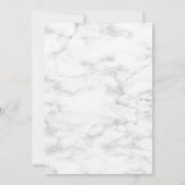 Einfaches Foto-Script-Marble-Hochzeit speichern Si Save The Date (Rückseite)