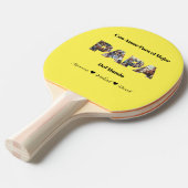 Einfaches Foto Skript Bester Vater je Spanisch Tischtennis Schläger (Vorderseite)