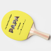 Einfaches Foto Skript Bester Vater je Spanisch Tischtennis Schläger (Seitenansicht)