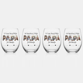 Einfaches Foto Skript Bester Vater je Spanisch Weinglas Ohne Stiel