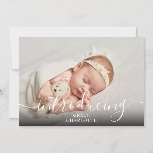 Einfaches Foto-Skript Einführung in die Pink Girl Ankündigung (Vorderseite)