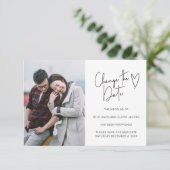 Einfaches Foto Skript verzögert die Einladung (Stehend Vorderseite)