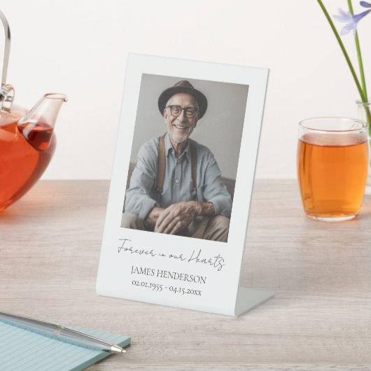 Einfaches Foto Sockelschild (In SItu)