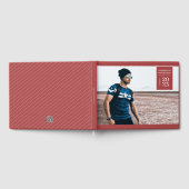 Einfaches Foto Tab Abschluss Rotes Gästebuch (Voll)