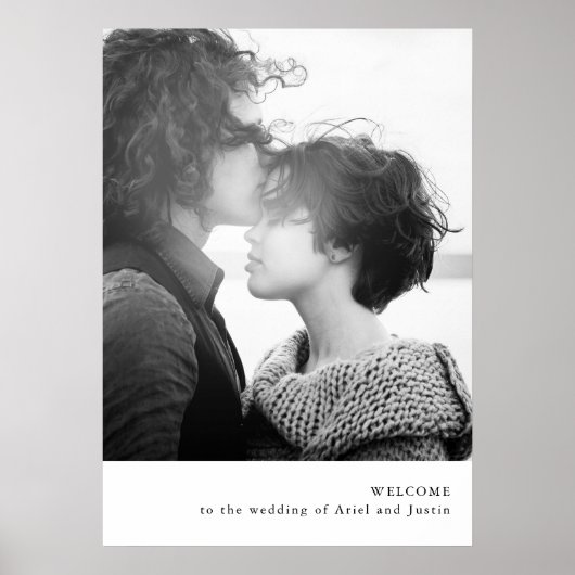 Einfaches Foto-Thema Willkommenspender Poster (Vorne)