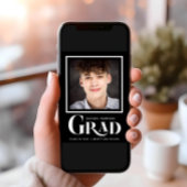 Einfaches Foto Typ Schwarzer Abschluss Ankündigung