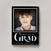 Einfaches Foto Typ Schwarzer Abschluss Ankündigung