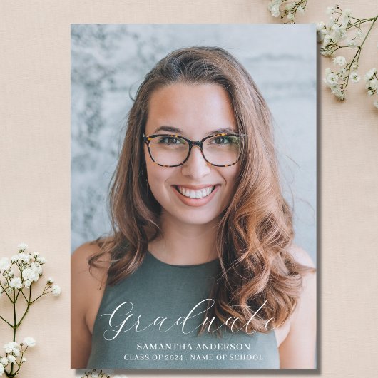 Einfaches Foto Uni-Abschluss Ankündigung