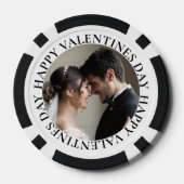 Einfaches Foto Valentinstag Pokerchips (Rückseite)
