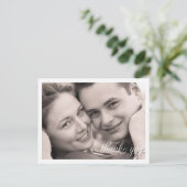 Einfaches Foto Vielen Dank Postkarte (Stehend Vorderseite)