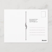 Einfaches Foto Vielen Dank Postkarte (Rückseite)