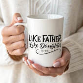 Einfaches Foto wie Vater wie Tochter Kaffeetasse