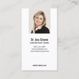 Einfaches Foto zum Beruflichen Hinzufügen von Bild Visitenkarte