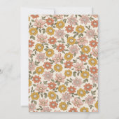 Einfaches Foto zum Geburtstag | Floral Einladung (Rückseite)