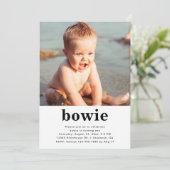 Einfaches Foto zum Geburtstag | GEFÄRBTE KRAWATTE Einladung (Stehend Vorderseite)