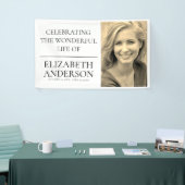 Einfaches Foto zur Beerdigung Banner (Messeveranstaltung)