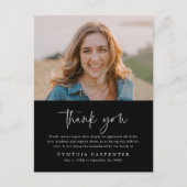 Einfaches Foto zur Beerdigung Postkarte (Vorderseite)