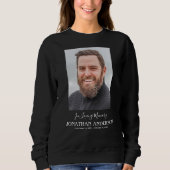 Einfaches Foto zur Beerdigung Sweatshirt (Vorderseite)