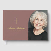 Einfaches Foto zur Gedenkfeier Gästebuch (Vorderseite)