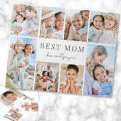 Einfaches Fotocollage Beste Mama Puzzle