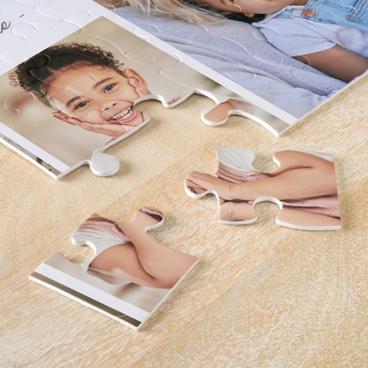 Einfaches Fotocollage Beste Mama Puzzle (Seite)