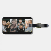 Einfaches Four-Collage Best Vater-Script Gepäckanhänger (Rückseite horizontal)