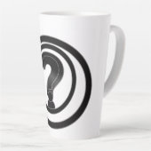 Einfaches Fragezeichen Milchtasse (Rechte Ecke)