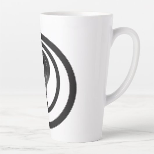 Einfaches Fragezeichen Milchtasse (Rechts)