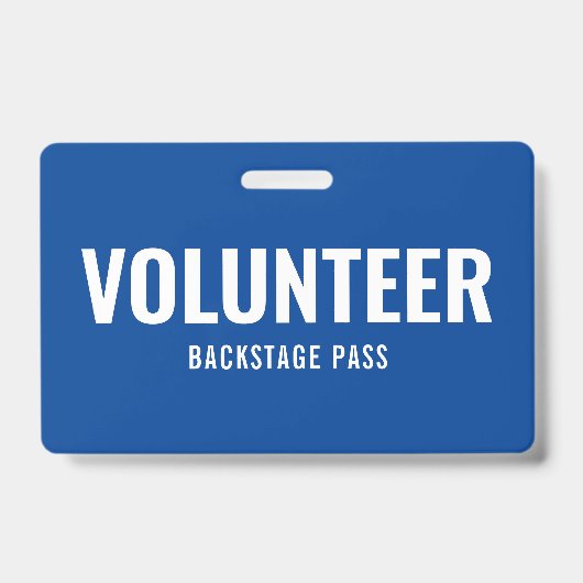 Einfaches Freiwilligendurchgang - Horizontales ID- Ausweis (Vorderseite)