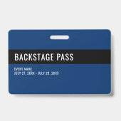 Einfaches Freiwilligendurchgang - Horizontales ID- Ausweis (Rückseite)