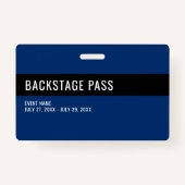 Einfaches Freiwilligendurchgang - Horizontales ID- Ausweis (Rückseite)