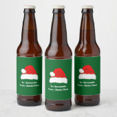 Einfaches Frohe Weihnachten Bierflaschenetikett (Flaschen)
