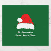 Einfaches Frohe Weihnachten Bierflaschenetikett (Einzelnes Label)