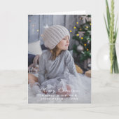 Einfaches Frohe Weihnachten Script Vollfoto (Vorderseite)