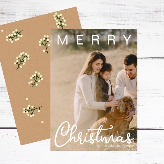 Einfaches Frohe Weihnachten Skript 2 Foto Modern