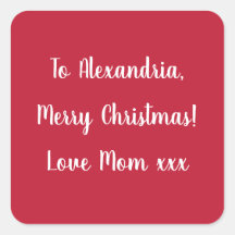 Einfaches Frohe Weihnachten von Mama Rot und Weiß