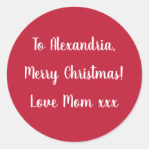 Einfaches Frohe Weihnachten von Mama Rot und Weiß