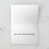 Einfaches frohes Weihnachten Dankeskarte (Innenseite)