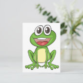 Einfaches Frosch Postkarte (Stehend Vorderseite)