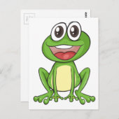 Einfaches Frosch Postkarte (Vorne/Hinten)